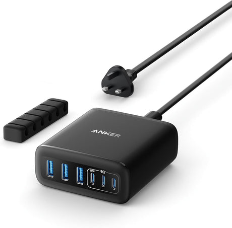 Anker Mobile Charger Desktop 112W 3xUSBC 3xUSBA Black
