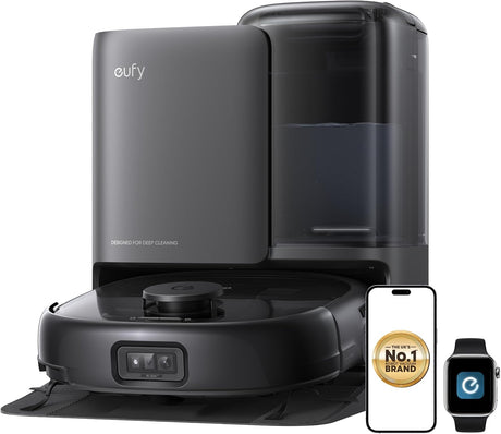 Anker Eufy Robot Vacuum Omni E25 AI See RGB Camera ,HydroJet Self-Clean Roller Mop