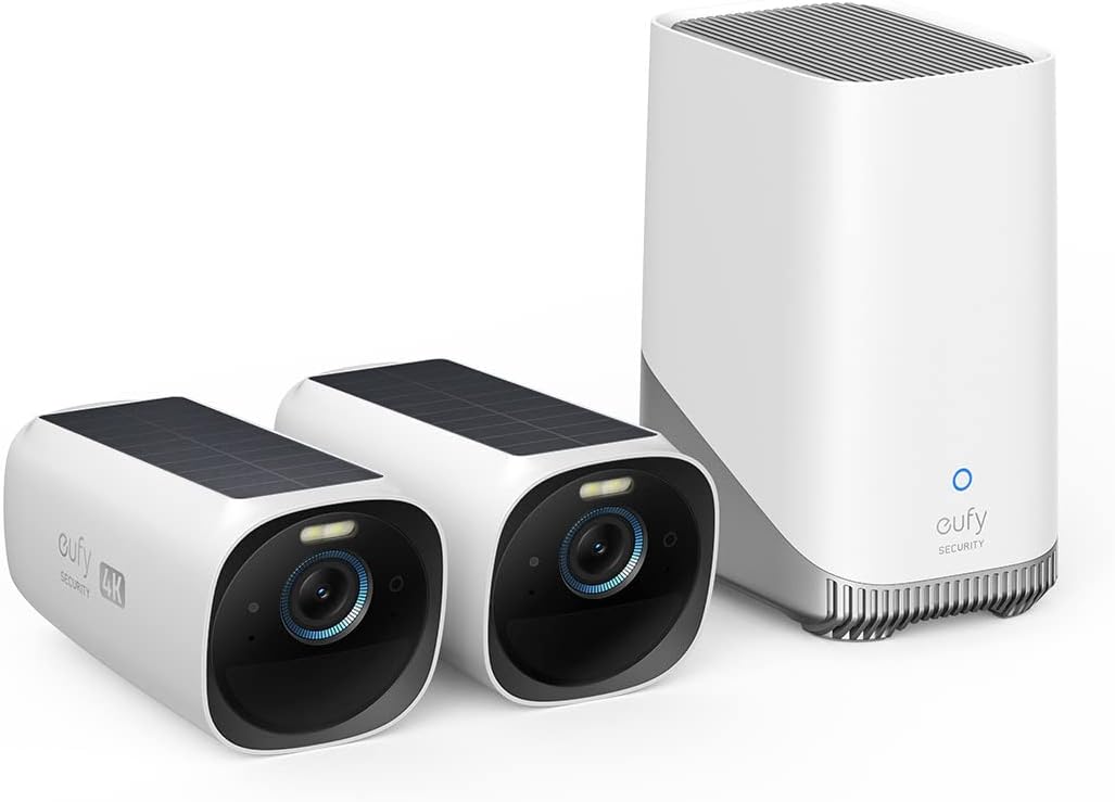 Anker Eufy Security Camera Kit eufyCam S330 2x 4K Bullet + Solar & HB380