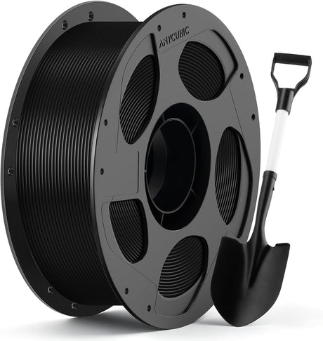 Anycubic ABS Filament Black 1Kg (For Automotive components, moving mechanical parts, electronic enclosures, and classic LEGO-style bricks)