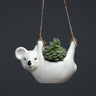 Cute Cartoon Koala Hanging Basket Ceramic Planter