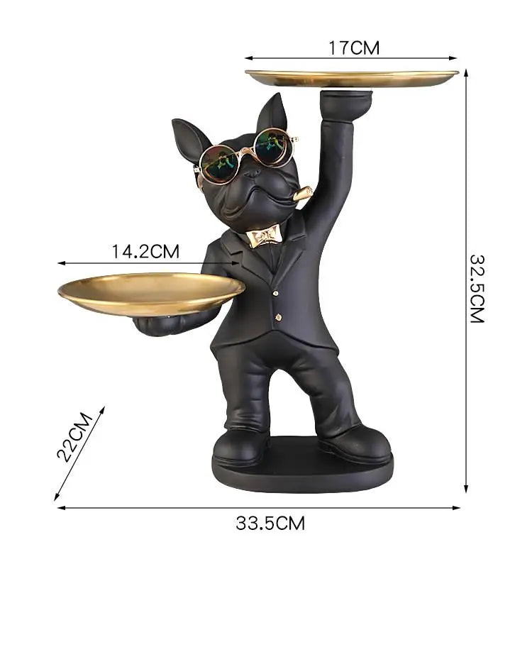 Decorative Dog Key Tray and Storage Organizer