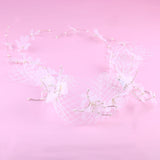 Bridal Veil Butterfly Headband Wedding Hair Accessory