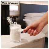 Large Capacity Acrylic Cosmetic Cotton Pads Storage Rack