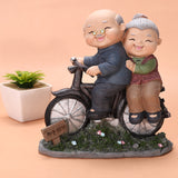 Creative Elderly Couple Figurine for Home Decor Gift