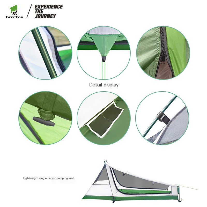 New Waterproof Pyramid Tent for Outdoor Camping