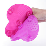 Silicone Brush Cleaning Mat - Small Apple Design