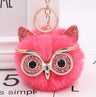 Grit Cat Owl Plush Keychain for Car Accessories
