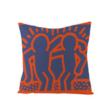 Kaisar Linen Cartoon Heart Pillowcase for Home Decor