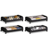 Yeebonix Under Bed Storage with Wheels 4 Pack Curved Under Bed Storage Containers 60L Under The Bed Storage Bins Rolling Under The Bed Storage Metal Drawer for Clothes Blankets Shoes-Black