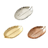 Ceramic Jewelry Tray with Gold Leaf Design (Home Decor)