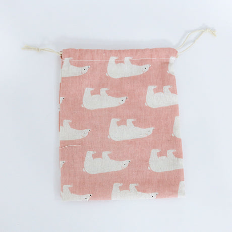 Cotton Linen Drawstring Storage Bag for Students