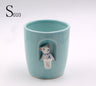 Creative Ceramic Cactus Planter with Animal Design