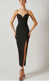 Sleeveless Mermaid Front With Slit Dress - Atlantic Shopping Mall