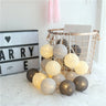 LED Cotton Thread Starry Lantern String Lights
