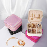 Compact Jewelry Organizer Box for Travel and Storage