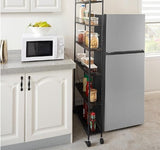 Layer Storage Car Line Slim Shelves With Wheels