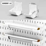 Wall-Mounted Storage Rack with Hooks for Home Use