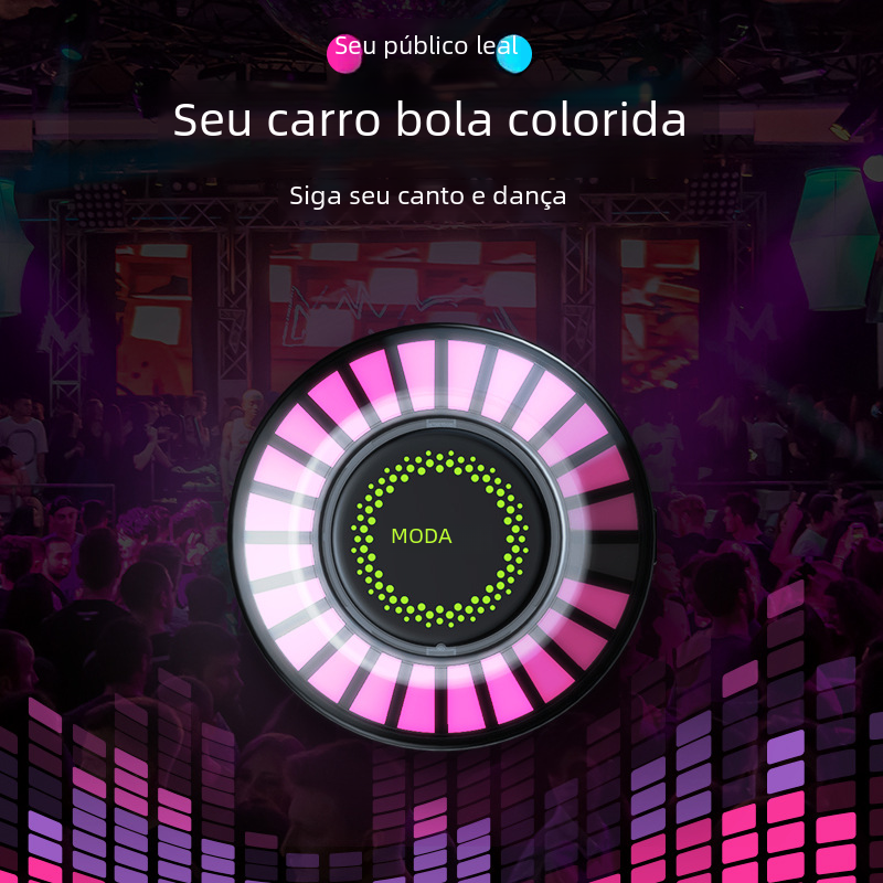 3D RGB Sound Control Car Atmosphere Light with Aroma
