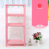 White Hollow Dish Rack and Storage Shelves for Kitchen
