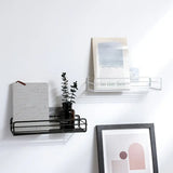 1pc Wrought Iron Bathroom Shelf for Shower Gel Storage