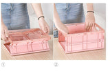 Foldable Plastic Desktop Storage Box - Multi-Functional