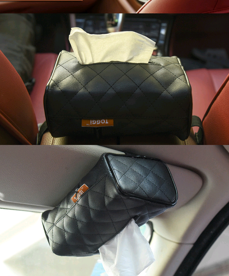 Car Seat-Back Tissue Box Holder