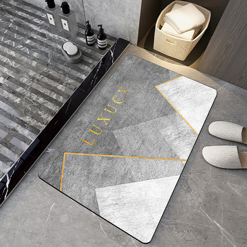 Bathroom Silicone Diatomaceous Water Absorbent Mat