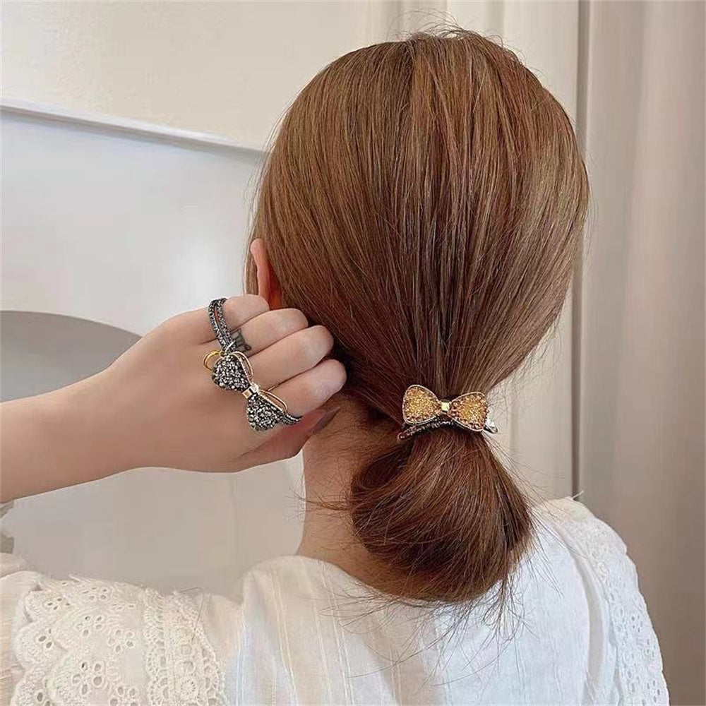 New Hair Accessories - Imitation Diamond Bow Headband