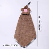 Coral Fleece Absorbent Flower Towel for Home Use