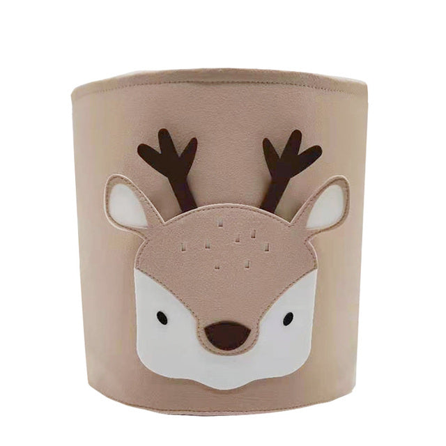 Kawaii Cotton Animal Storage Basket for Kids' Items