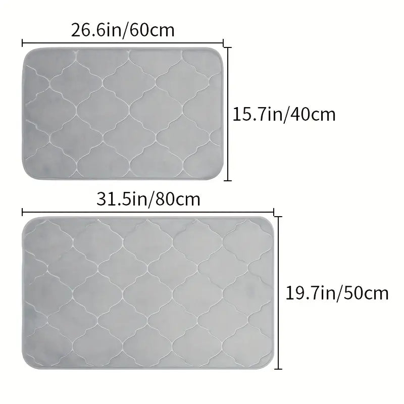 Absorbent Non-Slip Floor Mat for Home and Bathroom