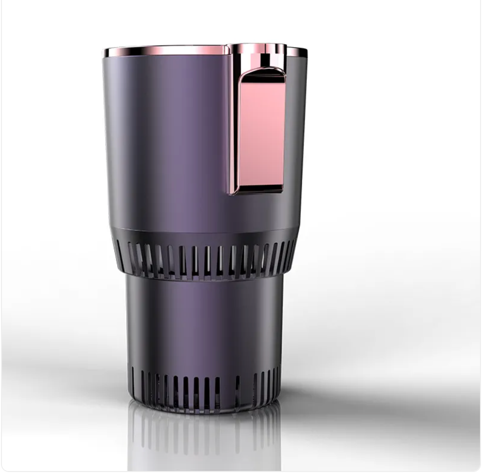 2-in-1 Car Cup Holder with Heating & Cooling, Digital Temperature Display