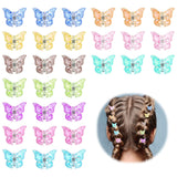 Tyqour 30pcs Colorful Small Mini Hair Butterfly Clips for Girls Women Cute Butterfly Claw Clip Mini Claw Clips Hair Accessories for Kids Teens