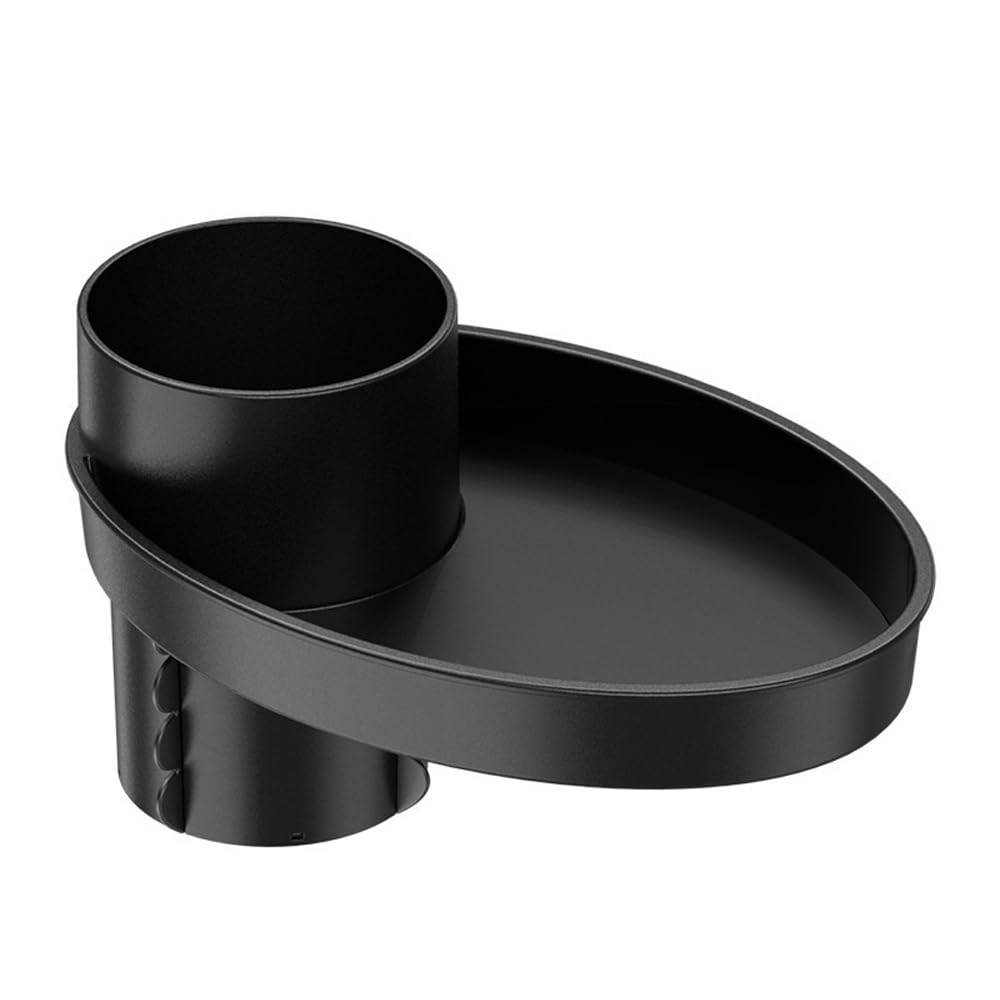 Shkalacar Car Seat Snack Tray - Travel Tray Cup Holder for Kids Car Seat with Plate Organizer Rotatable Carseat Cup Holder with Food Trays