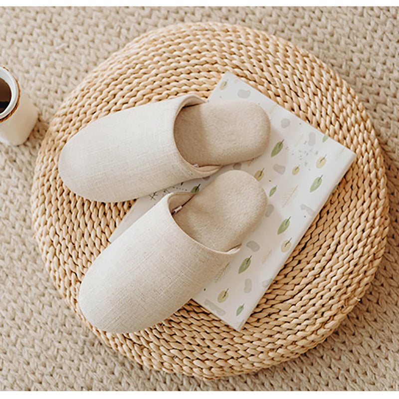 Japanese Style Linen Slippers for Women (Indoor/Outdoor)