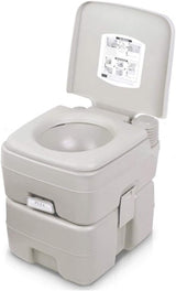 Dripex Portable Camping Toilet - 20L /5.3 Gallon Handle Removable Handle Toilet with Flush for RV Boating Outdoor Camping Hiking Travel Caravan Road Trips
