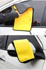 Double-Sided Coral Fleece Car Wash Towel