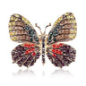 Colorful Rhinestone Alloy Butterfly Brooch Accessory