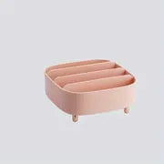 Compact Makeup Organizer with 4 Spaces for Cosmetics