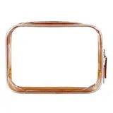 Transparent Travel Cosmetic Bag with Zipper Organizer