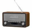 Denver DAB-18 FM Radio with Bluetooth, Alarm, Aux In (Works by Mains or 4xC Batteries)