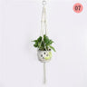 Handwoven Cotton Rope Hanging Planter Basket
