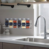 No-Drill Adhesive Bathroom Shelf - Stainless Steel Wall Mount