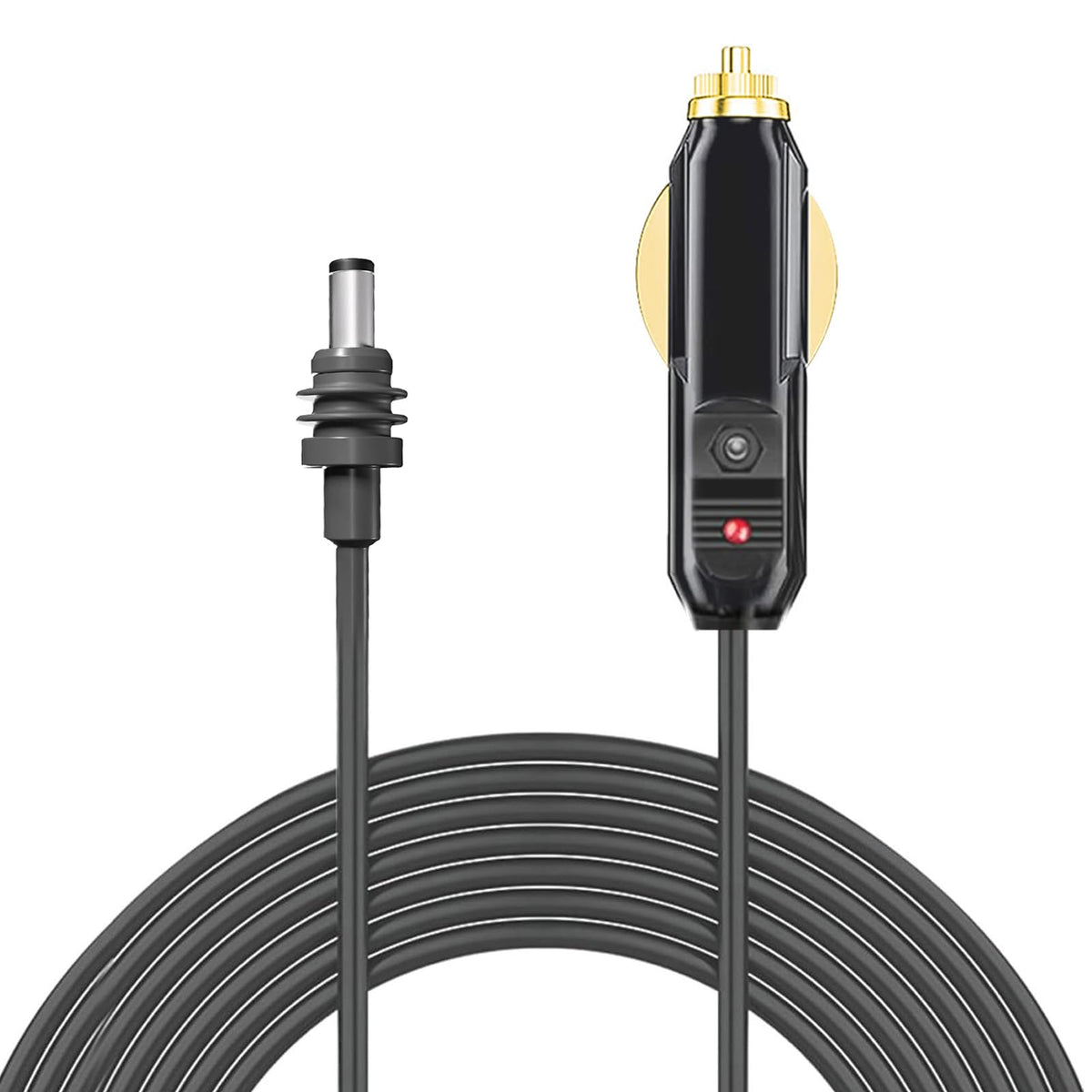 Starlink Mini DC Power Cable 12V-24V DC Car Power Cable for Satellite 18AWG IP68 Water Resistant DC Car Charger Auto Power Supply Adapter Cable for Trucks Buses Lorries Ships