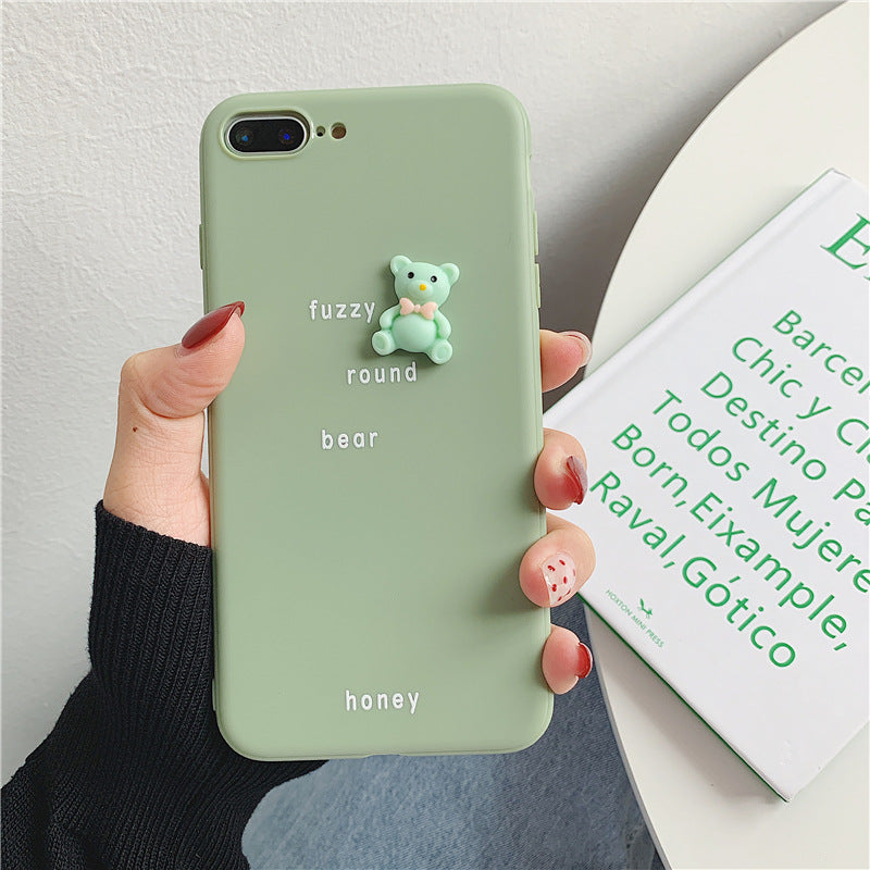 3D Bear Avocado Phone Case for iPhone and Oppo A9