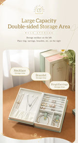Stylish Diary Jewelry Box - Magnetic Organizer for Accessories