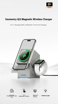 3-in-1 Qi2 Wireless Charging Station