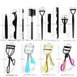 Arc Steel Tooth Eyelash Curler with Portable Makeup Tool