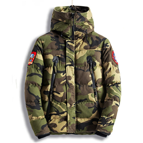 Men's Winter Camouflage Hoodie Jacket (Thick & Warm)